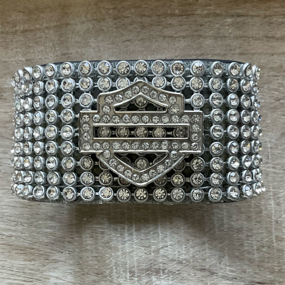 Harley-Davidson Silver Crystal Bracelet